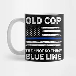 OLD COP- Thin Blue Line LEO LOW Design Mug